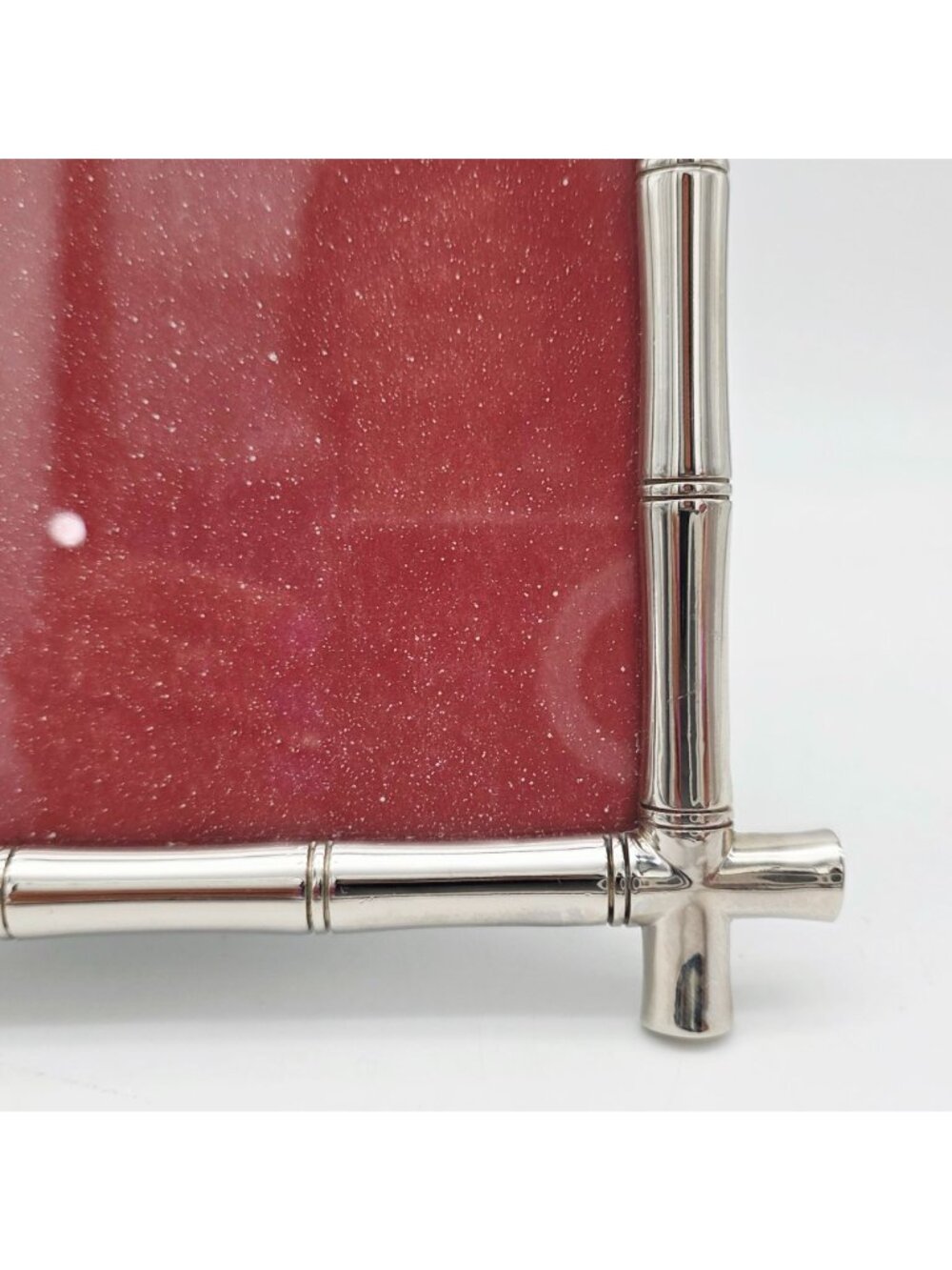 Pottery Barn Bamboo-Style Silver Metal Picture Frame Tabletop Display 5x6 - Picture 4 of 10